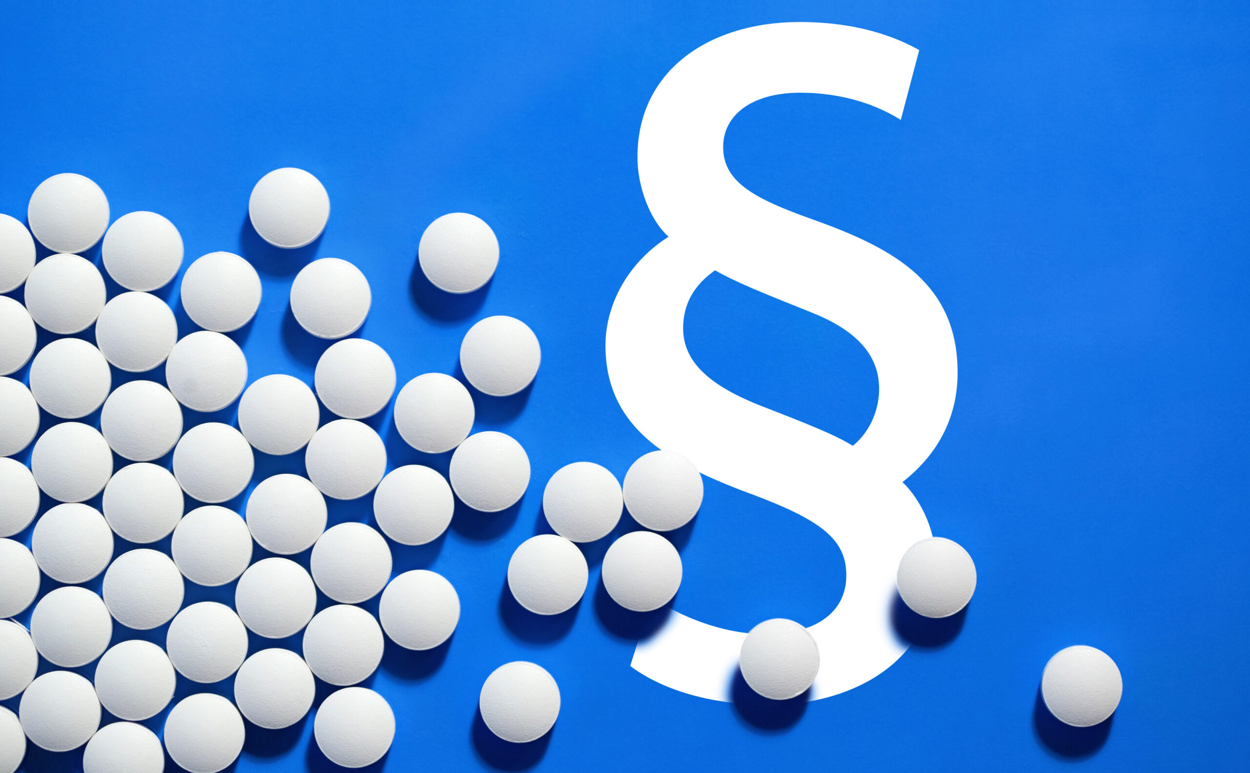 White medical pills.